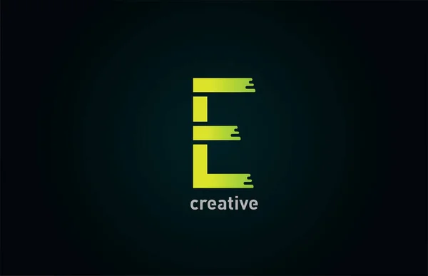 Kreativní Zelené Písmeno Abeceda Logo Ikona Pro Firemní Obchodní Design — Stockový vektor