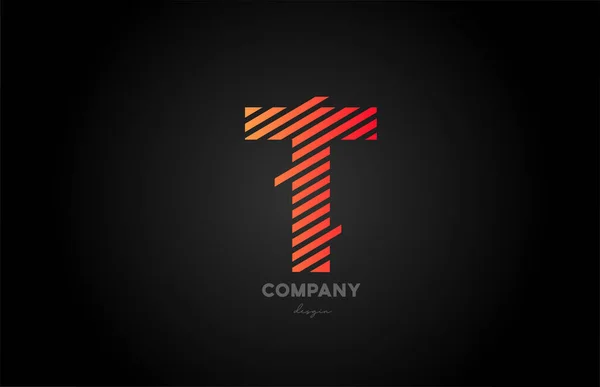 Oranžová Abeceda Písmenko Logo Design Ikony Pro Společnost Podnikání — Stockový vektor