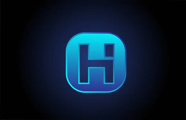 Preto Azul Alfabeto Letra Logotipo Design Ícone Para Empresa Negócios — Vetor de Stock