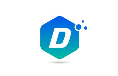 iş ve şirket için eşkenar dörtgen içeren yeşil mavi D alfabe harfi logo simgesi tasarımı