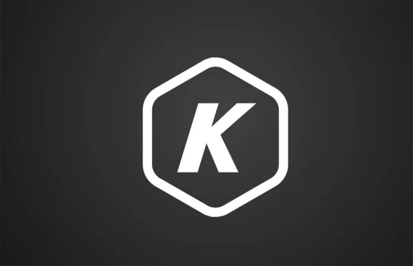 Černá Bílá Abeceda Písmeno Logo Design Ikony Kosočtvercem Pro Podnikání — Stockový vektor