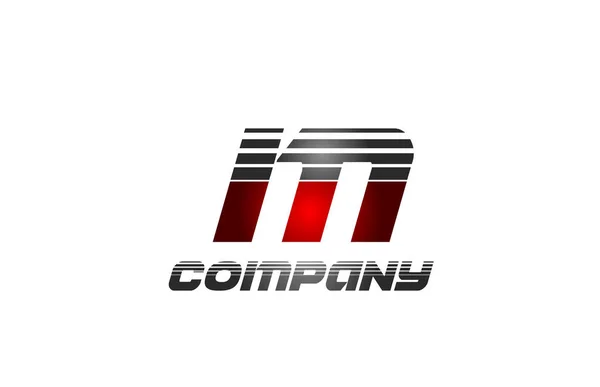 Дизайн Значка Логотипу Літери Червоно Сірому Градієнті Компанії Бізнесу — стоковий вектор