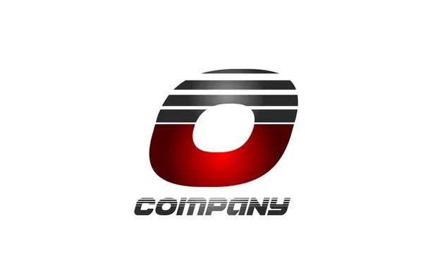 Дизайн Логотипа Буквы Буквы Красный Серый Градиентный Цвет Компании Бизнеса — стоковый вектор