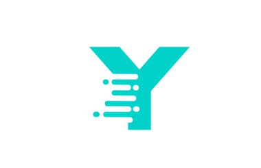 Şirket ve iş için yeşil Y harf simgesi simgesi