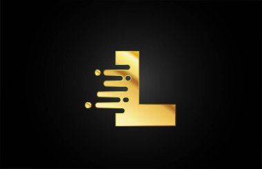 Şirket ve iş için L harfi logo simgesi