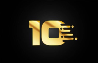 Şirket ve iş için 10 numaralı logo simgesi