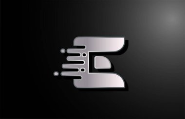 Şirket ve iş için E harfi logo simgesi