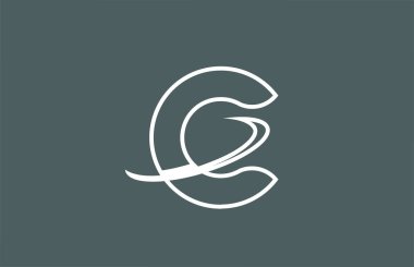 Şirket ve iş için C harfi logo simgesi