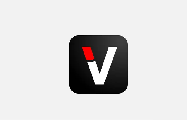 Simple Rojo Blanco Alfabeto Letra Logotipo Icono Diseño Para Empresa — Vector de stock