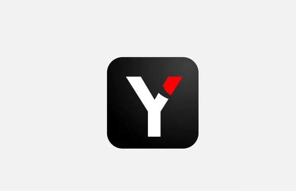 公司和企业简单的红色Y字母表图标设计 — 图库矢量图片