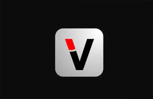 Alphabet Letter Logo Icon Company Business Simple Black White Design — Stock Vector
