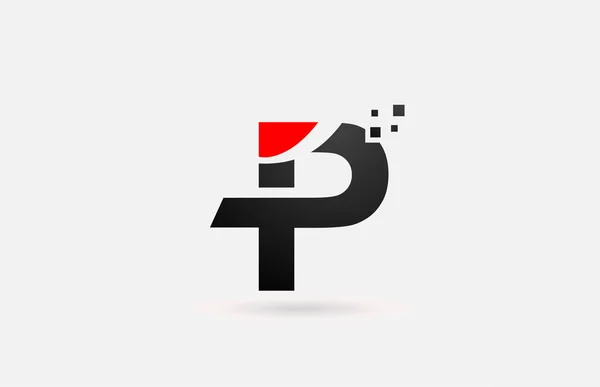 Піктограма Логотипу Літери Компанії Бізнесу Простим Дизайном Чорно Білих Точок — стоковий вектор