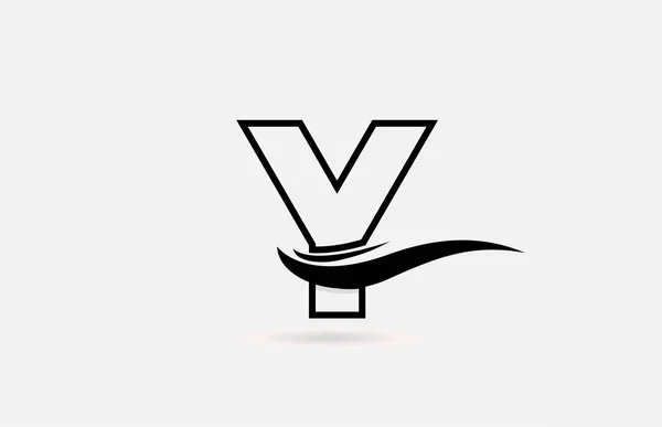 Zwart Wit Alfabet Letter Logo Pictogram Voor Bedrijf Bedrijf Met — Stockvector