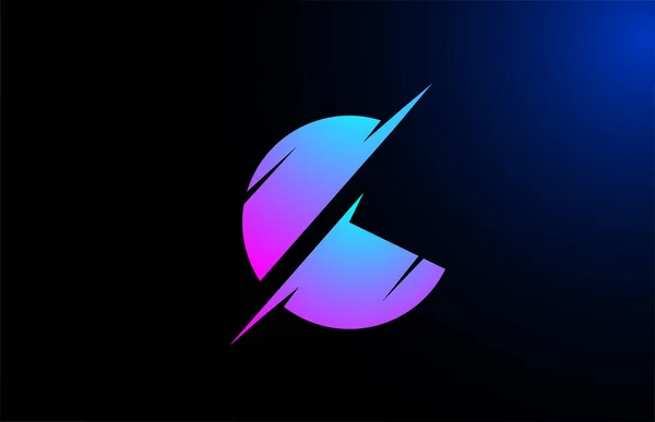 Roze Blauw Alfabet Letter Logo Pictogram Voor Bedrijf Bedrijf Met — Stockvector