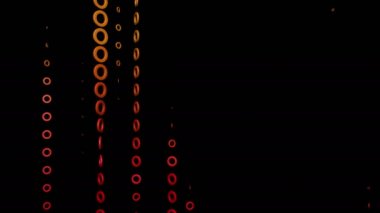 Neon daire şeklinde çizgiler hareket