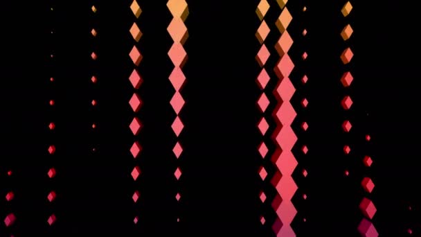 Bandes mobiles en forme de losange néon  