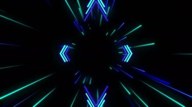 renkli neon çizgili alan 