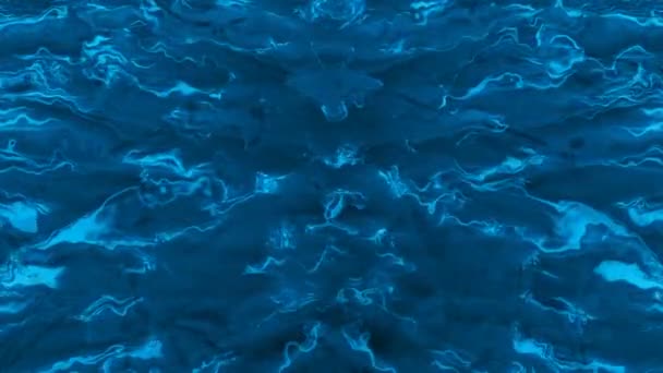 Liquide bleu ondulé 