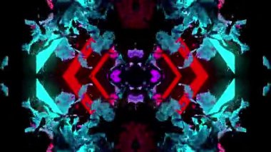 Neon geometrik şekiller