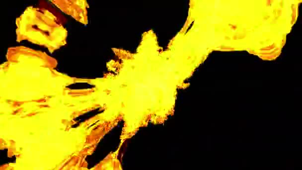 Анимация огненной стихии — стоковое видео