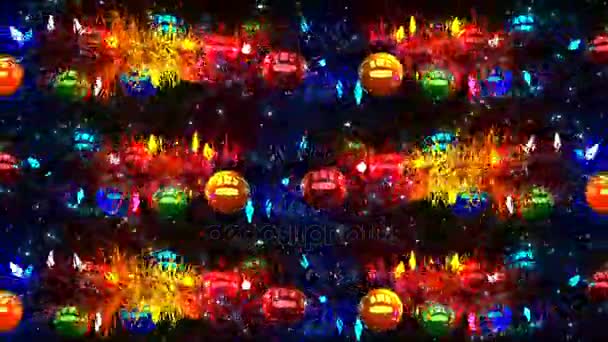 クリスマス 新年イベント コンサート ステージ デザイン タイトル プレゼンテーション サイト Dvd デザイナー — ストック動画