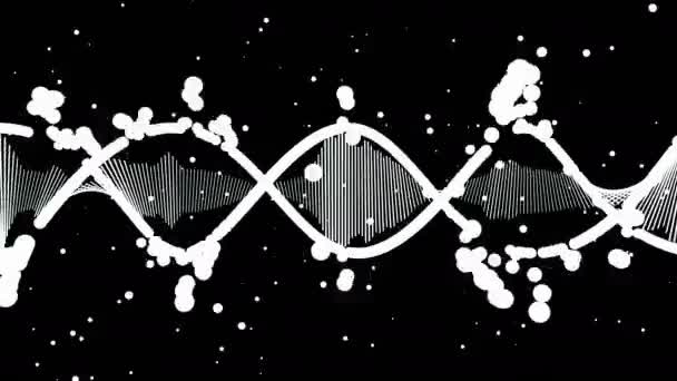 跳动的 Dna 均衡器抽象背景 — 图库视频影像