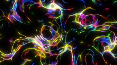 Yüzen şablon dijital görsel canlandırma