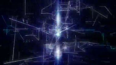 Gece dijital görsel animasyonu çiziyor