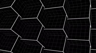 Kusurlu şablon dijital görsel canlandırma