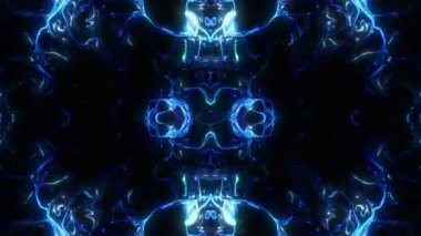 Yüzen şablon dijital görsel canlandırma