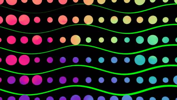 Color Desorden Animación Visual Digital — Vídeos de Stock