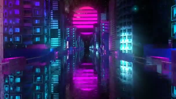 Glowing road digital visual animation — Stock Footage Glowing Road Digital Visual Animation — Stock Video