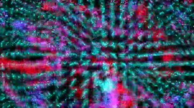 Parçacık zincirleri dijital görsel animasyon