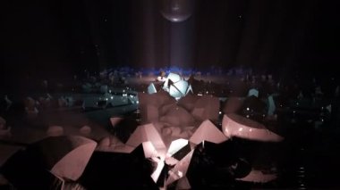 Yangın kazası dijital görsel canlandırma