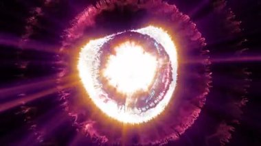 Kozmik gerçek dijital görsel animasyon