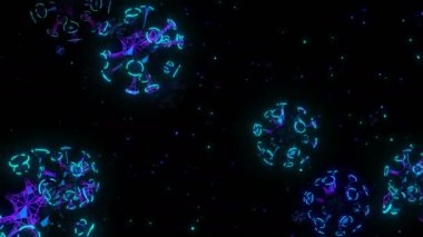 Siber virüs dijital görsel animasyon