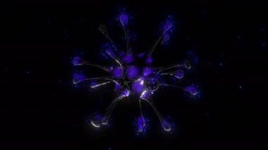 Coronavirus dijital görsel animasyonu