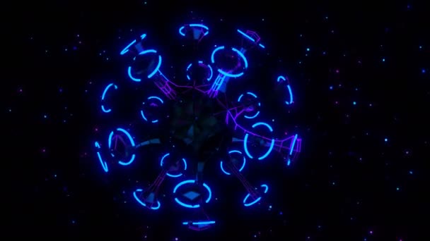 Cyber virus animation visuelle numérique 