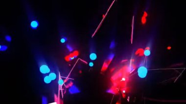 Parlayan çizgiler dijital görsel canlandırma