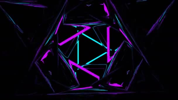 Rhombus Beat Digitale Visuele Animatie — Stockvideo