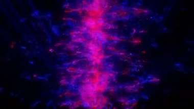 Kürk parçacıkları dijital görsel animasyon