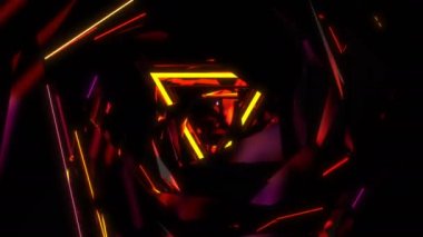 Soyut kabuk dijital görsel canlandırma