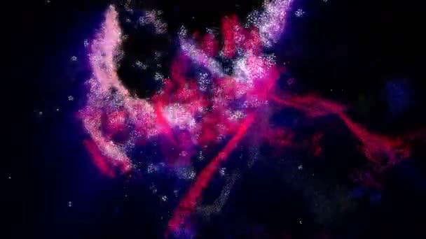 Ψηφιακό Οπτικό Animation Σωματιδίων Γούνας — Αρχείο Βίντεο