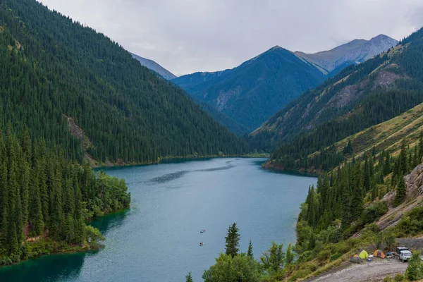 Lago Kolsay Lago Montaña Kazajstán — Foto de Stock