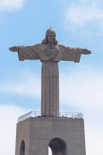 Lisbona Portogallo Aprile 2019 Statua Gesù Cristo Lisbona Portogallo — Foto Stock