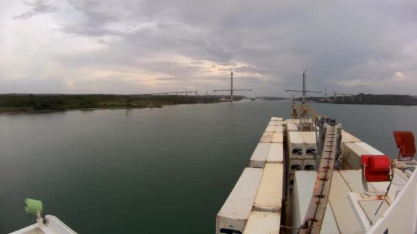 Panama City Panama December 31St 2017 Timelapse Video Made Bridge — Stock Video