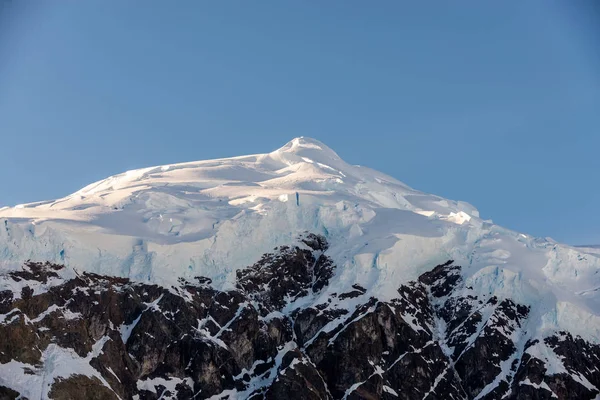 Antarctisch Landschap Met Gletsjers Bergen — Stockfoto