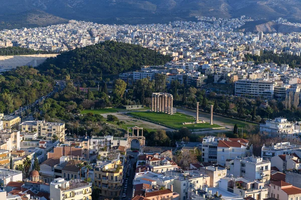 Tagesblick Auf Athen Von Hügel Athen Griechenland — Stockfoto