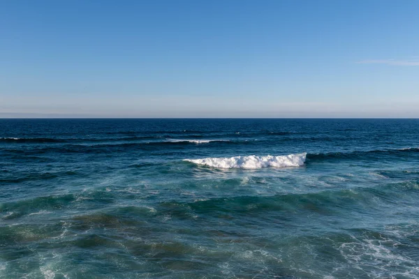 Beautiful Rocky Coastline Blue Sea Portugal — Stok fotoğraf