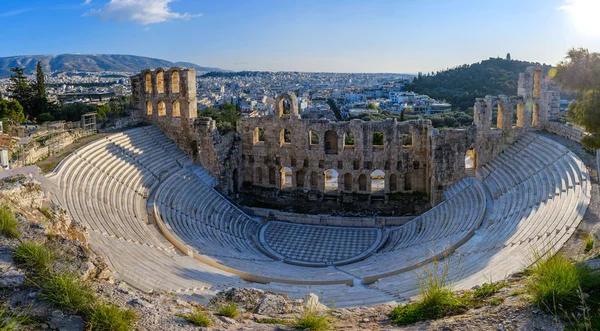 Parthenon Temple Acropolis Athens Greece Golden Hour Light — Stock Photo, Image